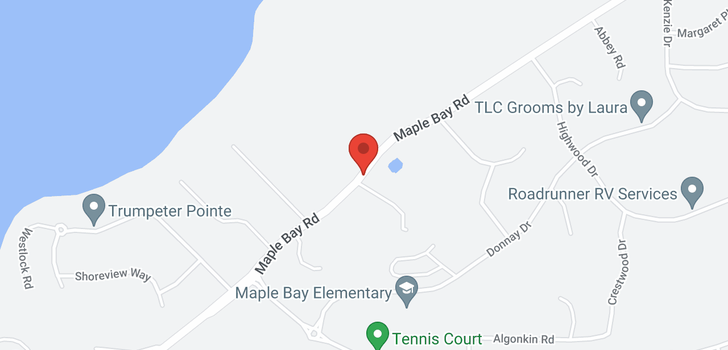 map of 1444 MAPLE BAY ROAD